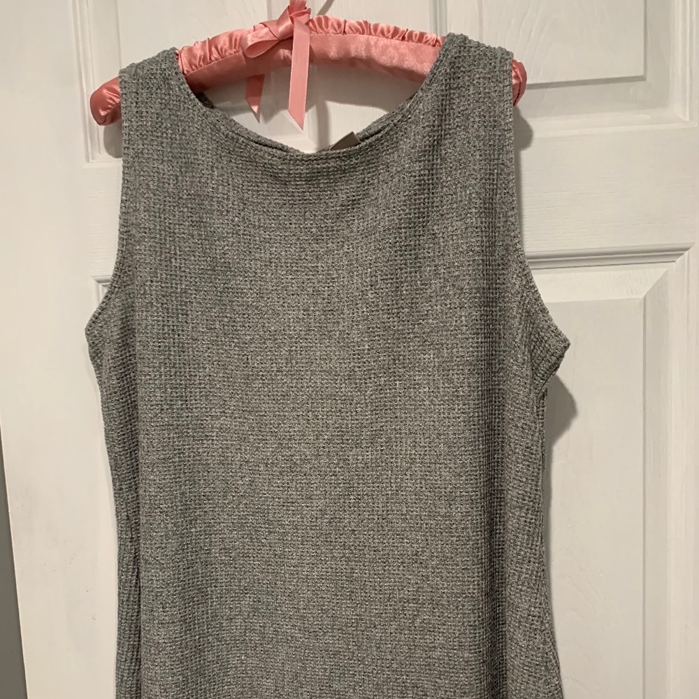 Chicos Gray Tunic Shell